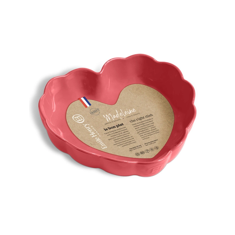 Emile Henry - Naczynie do zapiekania w kształcie serca - różany