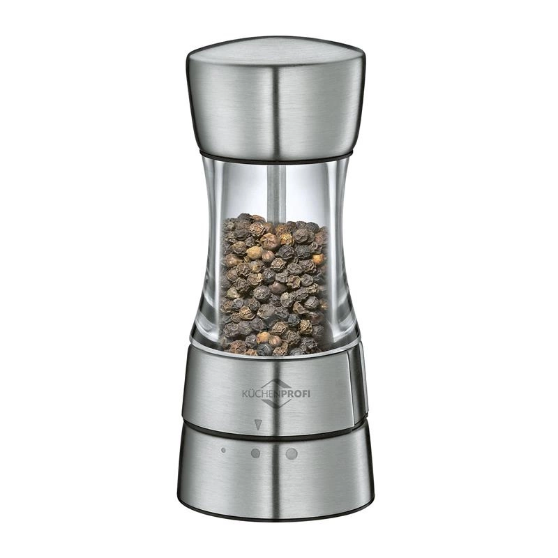 Kuchenprofi - młynek do pieprzu lub soli, śred. 6 x 14 cm, akryl/stal nierdzewna Monaco