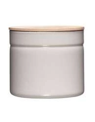 Riess - Pojemnik kuchenny z drewnianą pokrywą 1,3l Light Grey