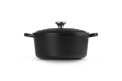 Le Creuset - brytfanna żeliwna emaliowana Signature okrągła 22 cm 3,3 l czarna