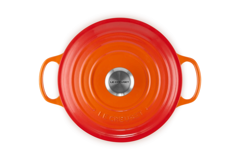 Le Creuset - garnek żeliwny Saute Signature płomienny 3,4 l 24 cm