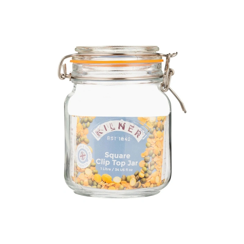 Kilner - Słoik 1l, Square Clip Top Jar