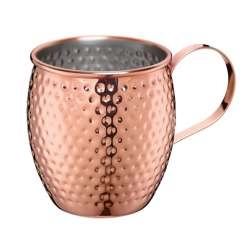 Cilio - kubek do Moscow Mule, stal nierdzewna/miedź, 0,5 l, śred. 9,5 x 9,5 cm, młotkowany Bar