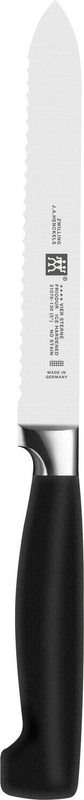 Zwilling - Zestaw 5 noży w bloku samoostrzącym Four Star czarny