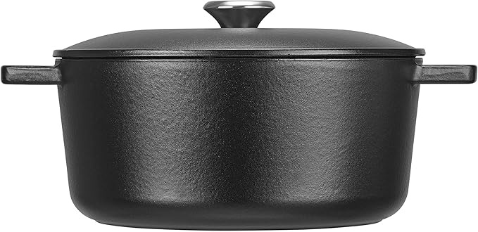 Fissler -Garnek żeliwny 24 cm  4,2 l czarny