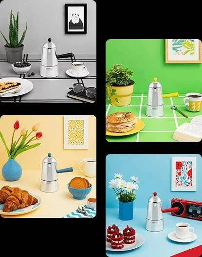 Ilsa - Kawiarka 6 tz CARMENCITA POP żółta 350 ml