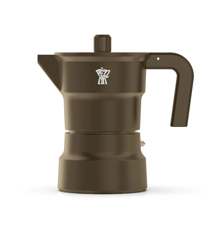 Pezzetti - SOLIDEXPRESS Emaliowana kawiarka (1 filiżanka) - Brązowy