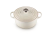 Le Creuset - brytfanna żeliwna emaliowana Signature okrągła 22 cm 3,3 l meringue