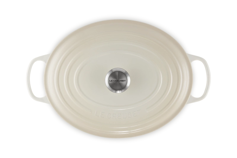Le Creuset - brytfanna żeliwna emaliowana Signature 33 cm 7,5 l meringue