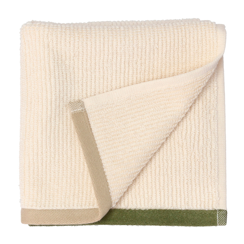 Södahl - Ręcznik do twarzy 30 x 30 cm Contrast olive