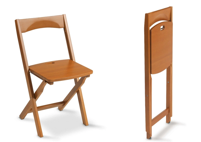 Arredamenti - DIANA Zestaw 2 składanych krzeseł - 45 x 40 cm, brązowy