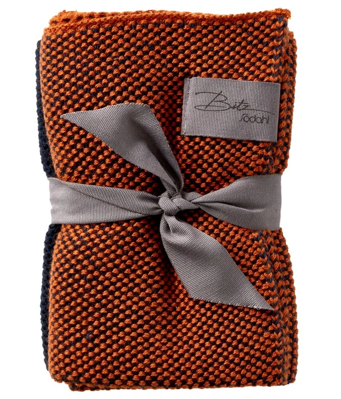 Södahl - Ręcznik kuchenny 30x30cm 2szt. Organic Indigo Gots