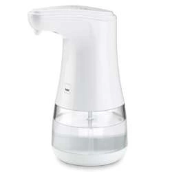 Kela - bezdotykowy dozownik do dezynfekcji, 0,36 l, śred. 9 x 19 cm, biały Aurie