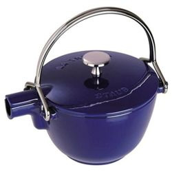Staub -  żeliwny dzbanek czajnik do herbaty niebieski 1,1 l