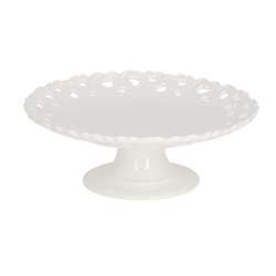 La Porcellana Bianca - zdobiona patera do ciasta 20 cm Valentino