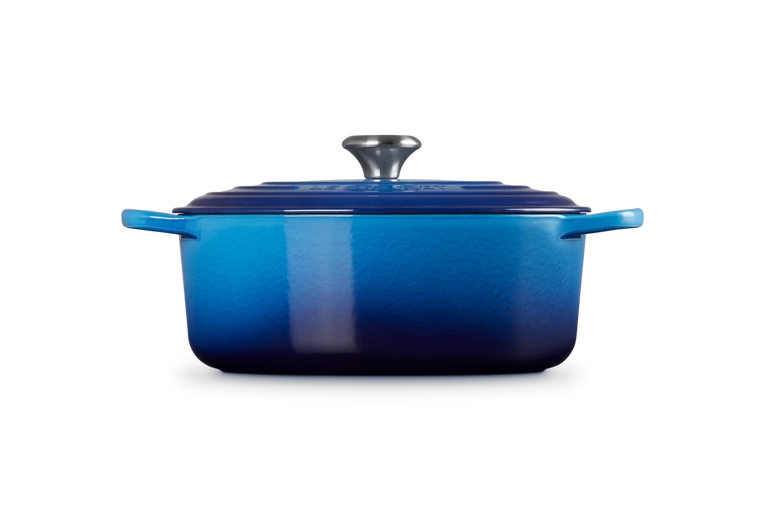 Le Creuset - brytfanna żeliwna emaliowana Signature 29 cm 4,7 l lazur