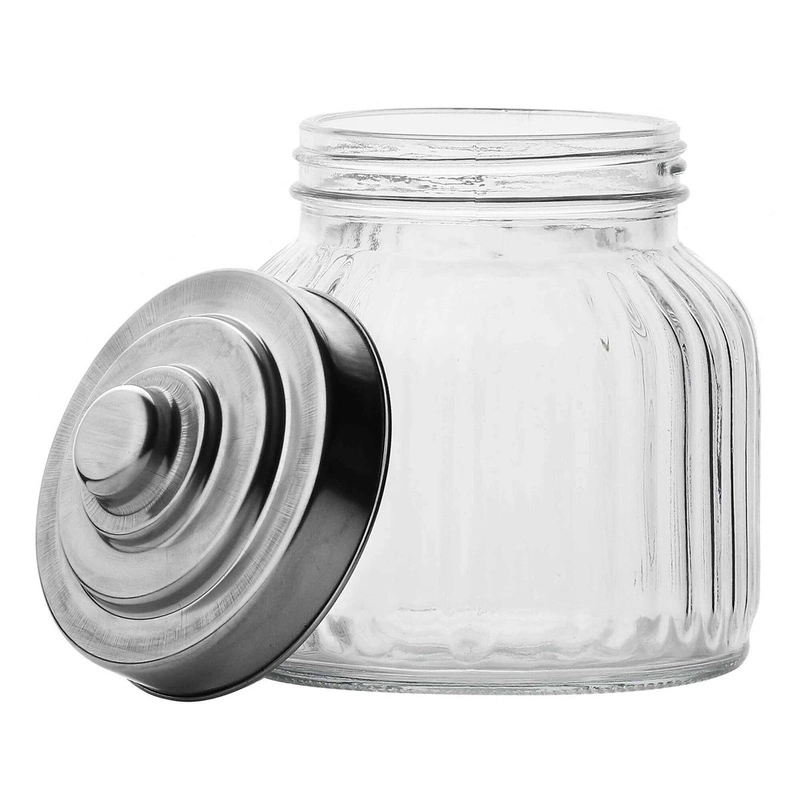 La Porcellana Bianca - pojemnik szklany żebrowany 600 ml Tuscania