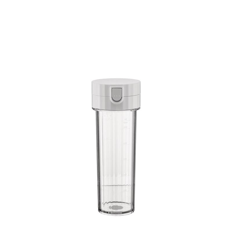 Alessi - pojemnik ON THE GO 550 ml, biały Plisse