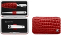 Zwilling - zestaw podróżny - czerwone skórzane etui, 4 elementy Classic Inox
