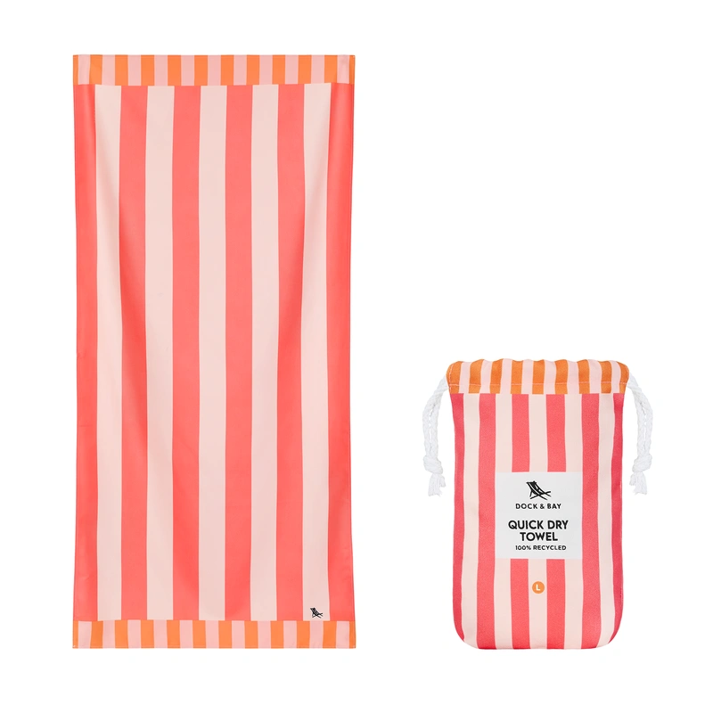 Dock & Bay - Ręcznik plażowy - Raspberry Road - Certyfikat GRS* L