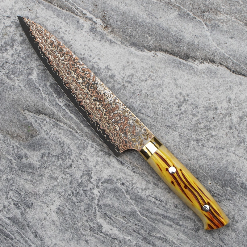 Takeshi Saji - OBB Black VG-10 Color Nóż Szefa kuchni 18 cm