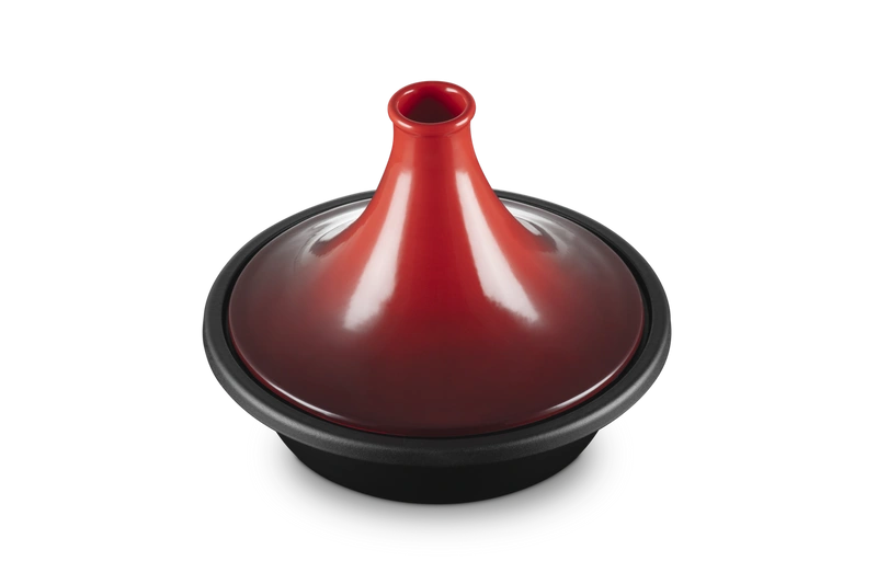 Le Creuset - Tagine żeliwo kamionka 31 cm wiśniowy
