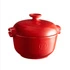 Emile Henry - Garnek do gotowania ryżu, czerwony