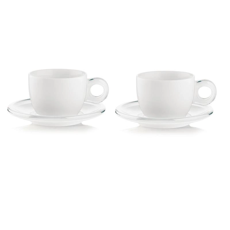 Guzzini - zestaw 2 CAPPUCCINO CUPS WITH SAUCERS