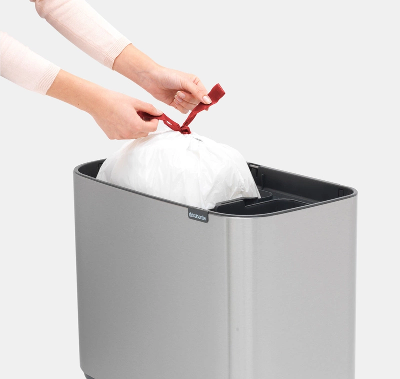 Brabantia - kosz na śmieci Bo Touch Bin 34L (23 + 11) stal matowa FPP