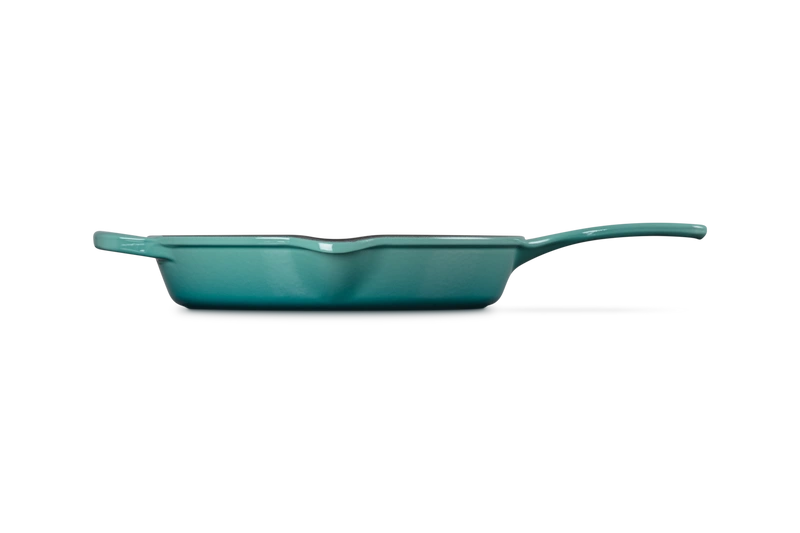 Le Creuset - patelnia żeliwna głęboka o smażenia i serwowania 26 cm bleu riviera