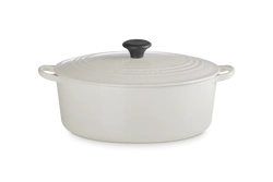 Le Creuset - brytfanna żeliwna emaliowana Signature z fenolowym uchwytem 31 cm 6,3 l cream