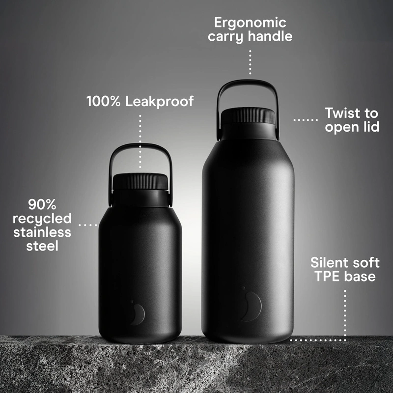 Chilly's Bottles - Butelka termiczna Chilly's | 4000 ml | Czarna