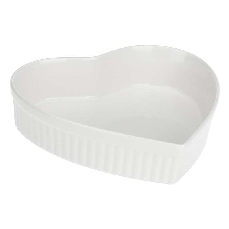 La Porcellana Bianca - naczynie do zapiekania serce 25 cm Cupido