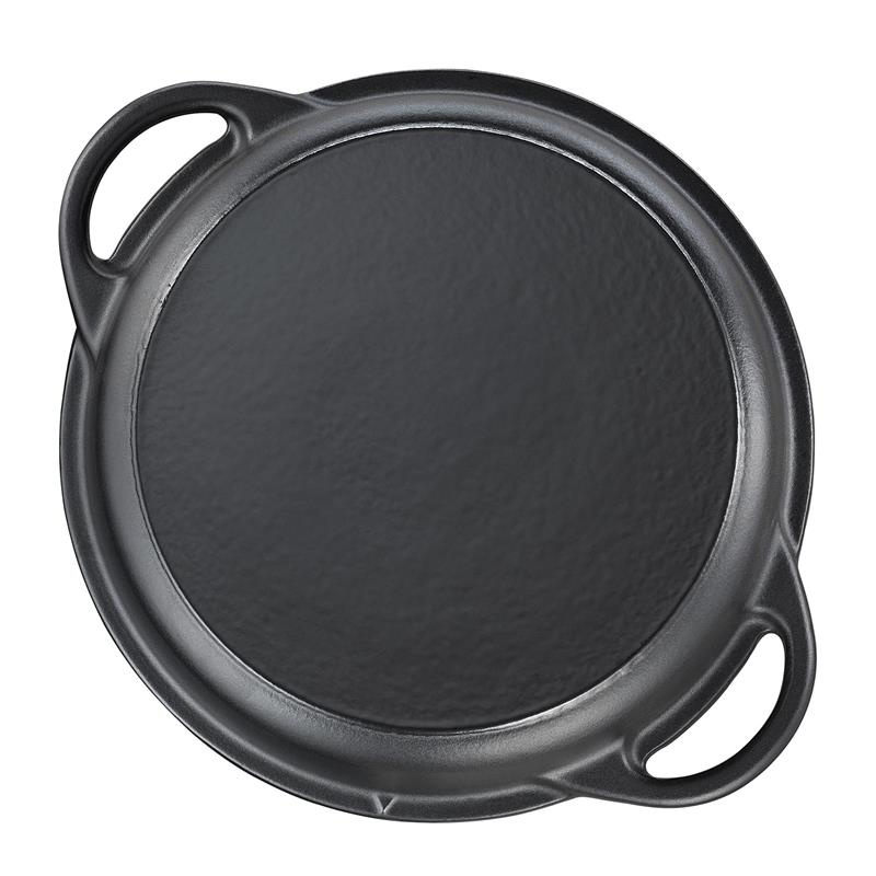 Kuchenprofi - garnek z pokrywą/patelnią grillową, żeliwo, 5,0 l, śred. 26 cm BBQ