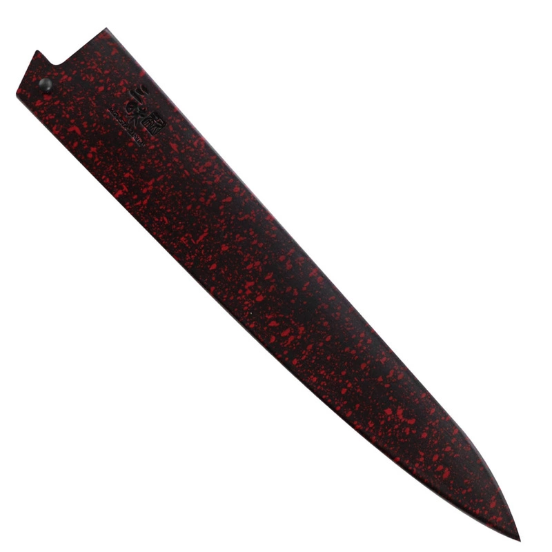 Mcusta – Drewniany pokrowiec "Saya" na nóż Sujihiki 27cm