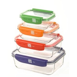 Mastrad - Zestaw pojemników szklanych Smart 4szt