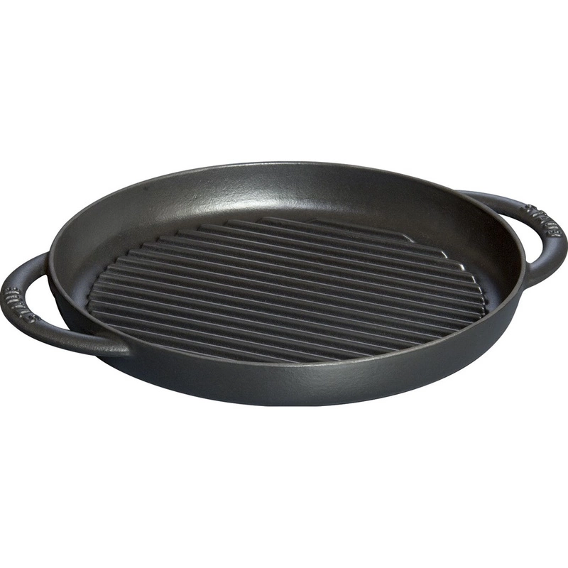 Staub - patelnia grillowa żeliwna czarna 26 cm