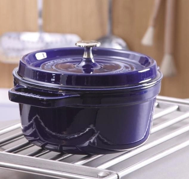Staub - garnek brytfanna żeliwna niebieska 5,2 l 26 cm