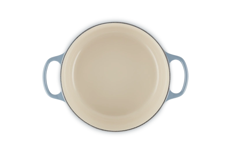 Le Creuset brytfanna żeliwna emaliowana Signature okrągła 24 cm 4.2l chambray