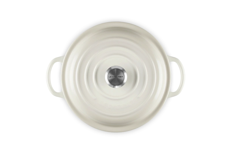 Le Creuset - garnek żeliwny do gulaszu 2,2 l 22 cm meringue
