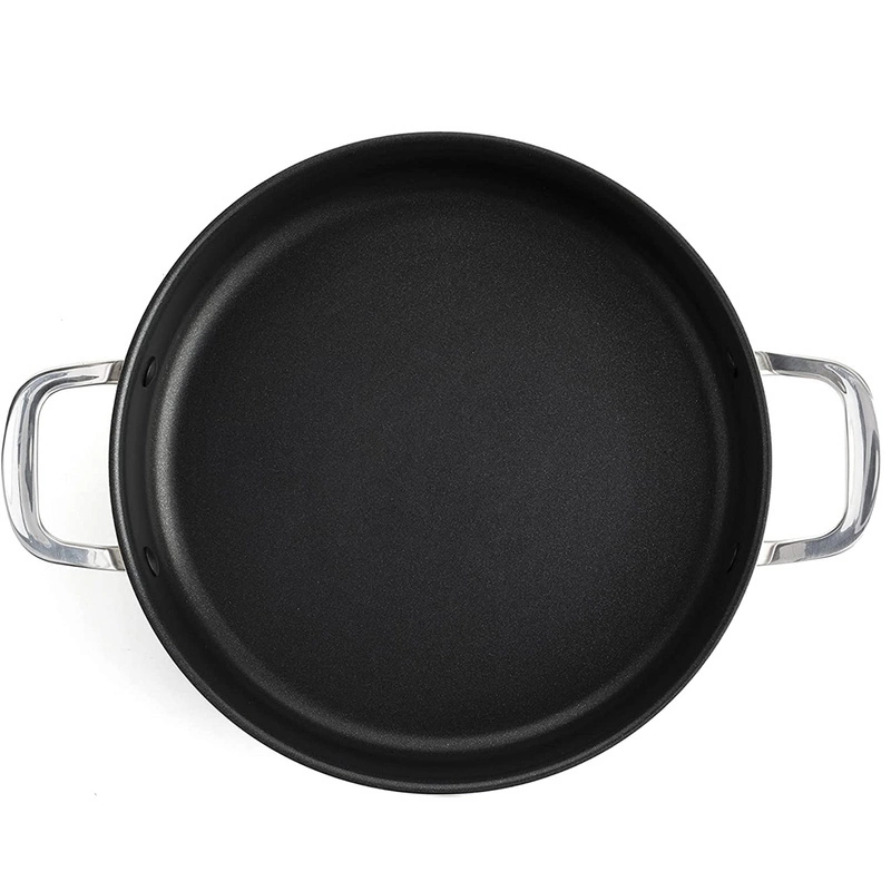 KitchenAid - Patelnia stalowa z powłoką, głęboka z pokrywką 28 cm