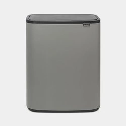 Brabantia - kosz na śmieci Bo Touch Bin 60L (2 x 30) mineralny betonowy