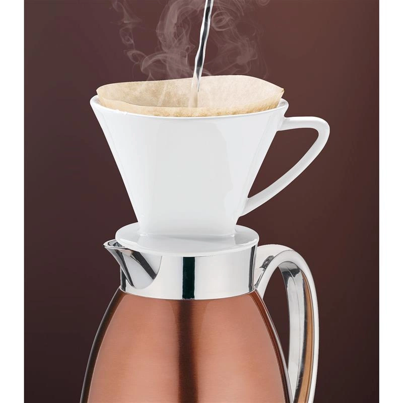 Cilio - dzbanek termiczny, stal nierdzewna, 1,0 l, śred. 14 x 27 cm, kolor miedziany Elegante