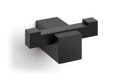 Zack - CARVO podwójny wieszak łazienkowy czarny