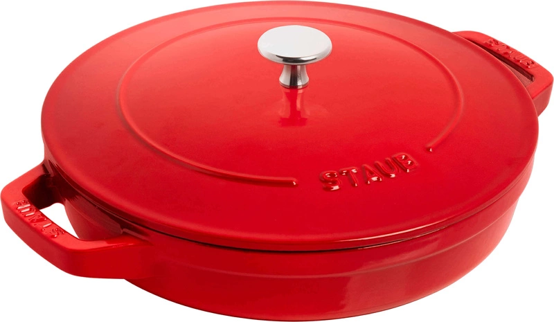 Staub - zestaw 2 naczyń + pokrywka 24 cm czerwony