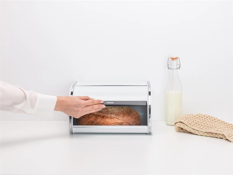 Brabantia - Chlebak wypukły Roll Top średni biały