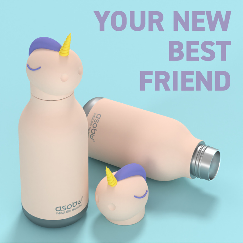 Asobu - Butelka termiczna BESTIE BOTTLE UNICORN 460ml