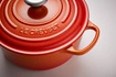 Le Creuset - brytfanna żeliwna emaliowana Signature okrągła 28 cm 6,7 l płomienna