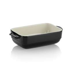 Kela - naczynie żaroodporne, 22,5x12,5x6 cm, czarne Malin
