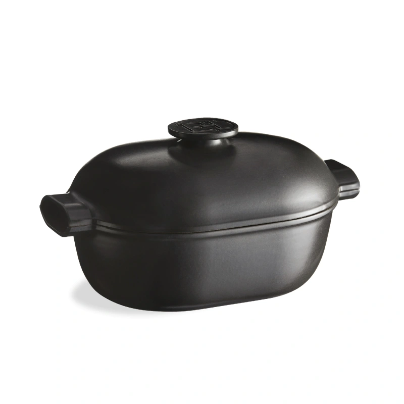 Emile Henry - Garnek ceramiczny „Delight” 4,5L na indukcję - czarny